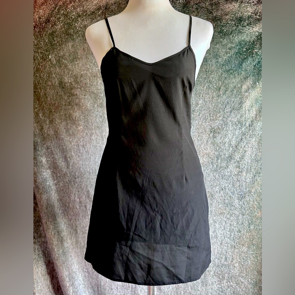 Luxe Jonathan Simkhai Silk Black Basic Cami - image 1